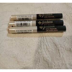 Lot of 3 Jordana Eye Fixation Long Wearing Shadow EF-03 Insatiable Silver